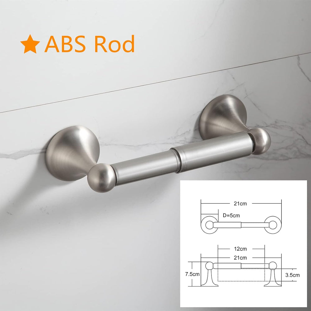 BGL Bathroom Hardware Set Brushed Nickel Adjustable Expandable Bath Towel Bar...
