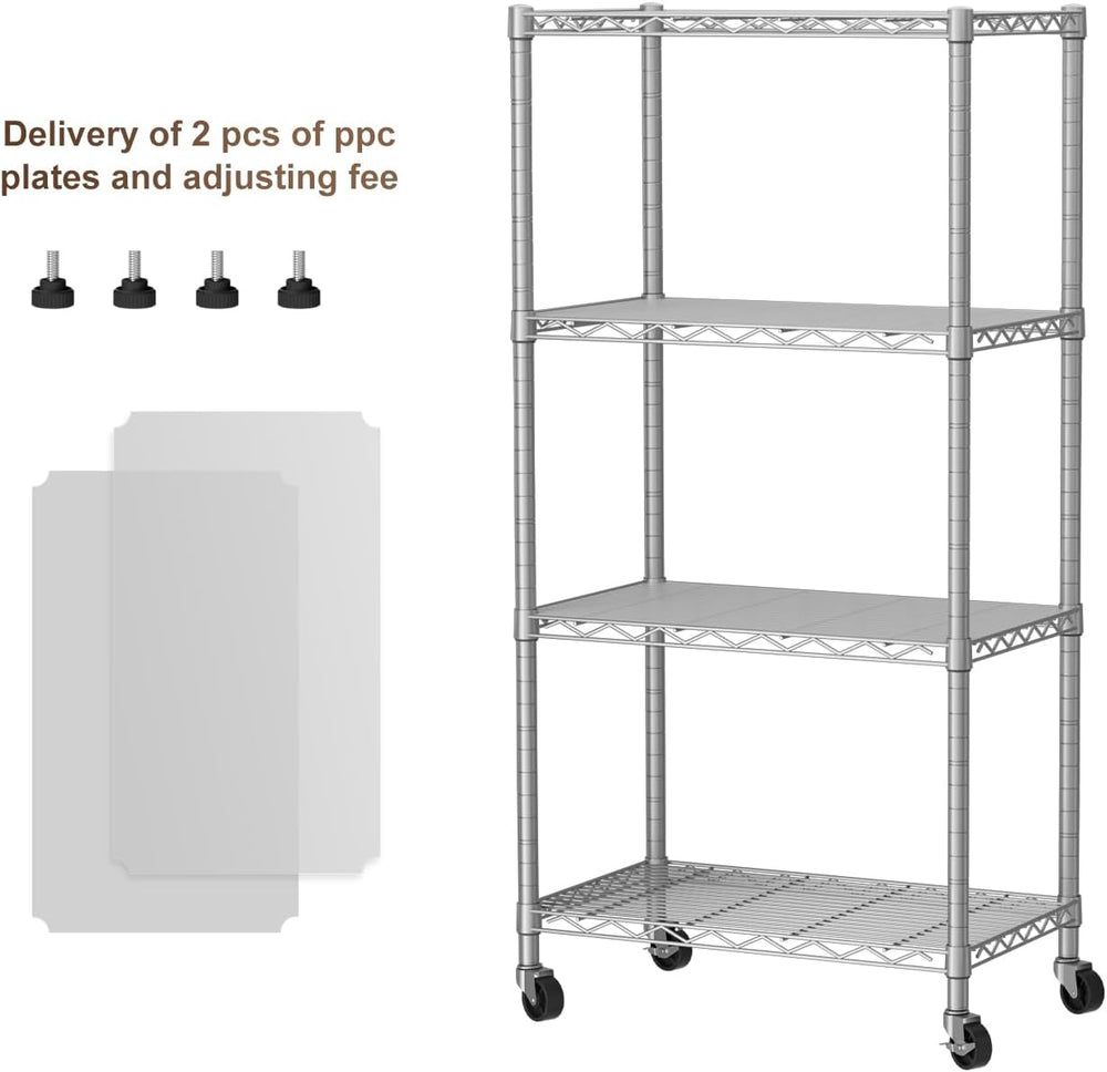 Golpart Shelves Storage Shelf Wire Closet Bathroom Organizers Metal Pantry