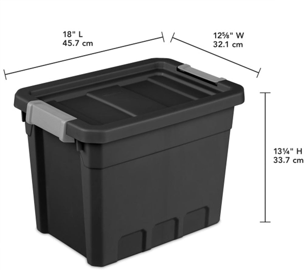 Sterilite 18-Pack Plastic Storage Bins with Lids, Stackable Containers, 7.5 G...