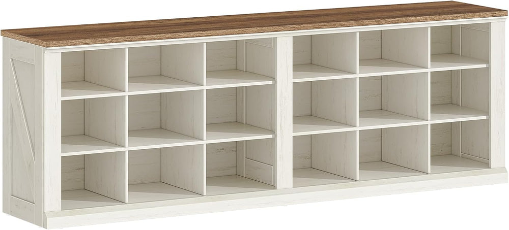 Hzuaneri Shoe Storage Bench, Wooden Entryway Shoe Benches with Cubby