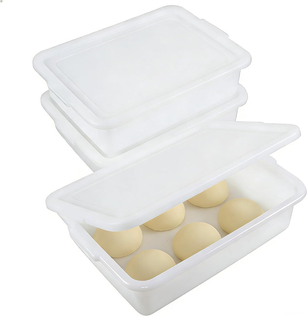 Pack of 3 Pizza Dough Proofing Box, Sourdough Proofing Containers