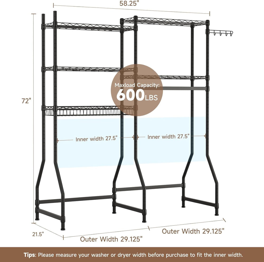 Golpart Laundry Organizer Shelves Over the Washer and Dryer Storage Shelf