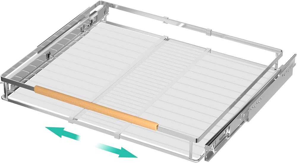 iPEGTOP Pull Out Cabinet Drawer Shelf Organizer, Extendable Sliding Slide Out...