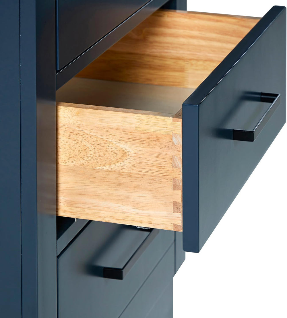 ARIEL Hepburn Bathroom Storage Cabinet - Solid Hevea Wood, Fully Assembled fo...