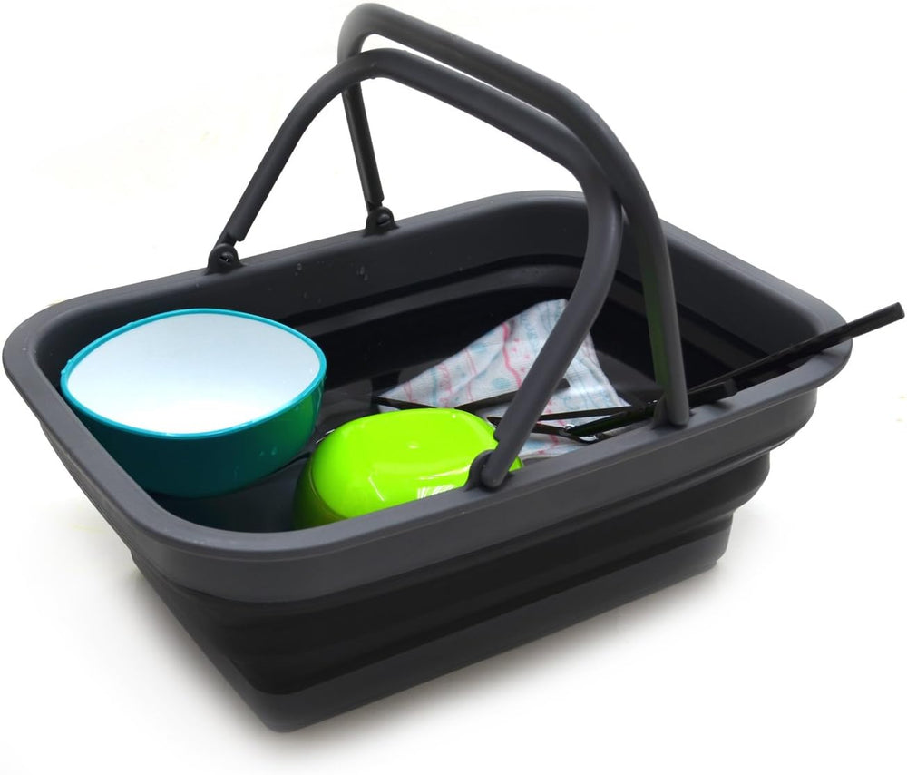 SAMMART SAMMART 9.2L (2.37Gallon) Collapsible Tub with Handle - Portable Outd...