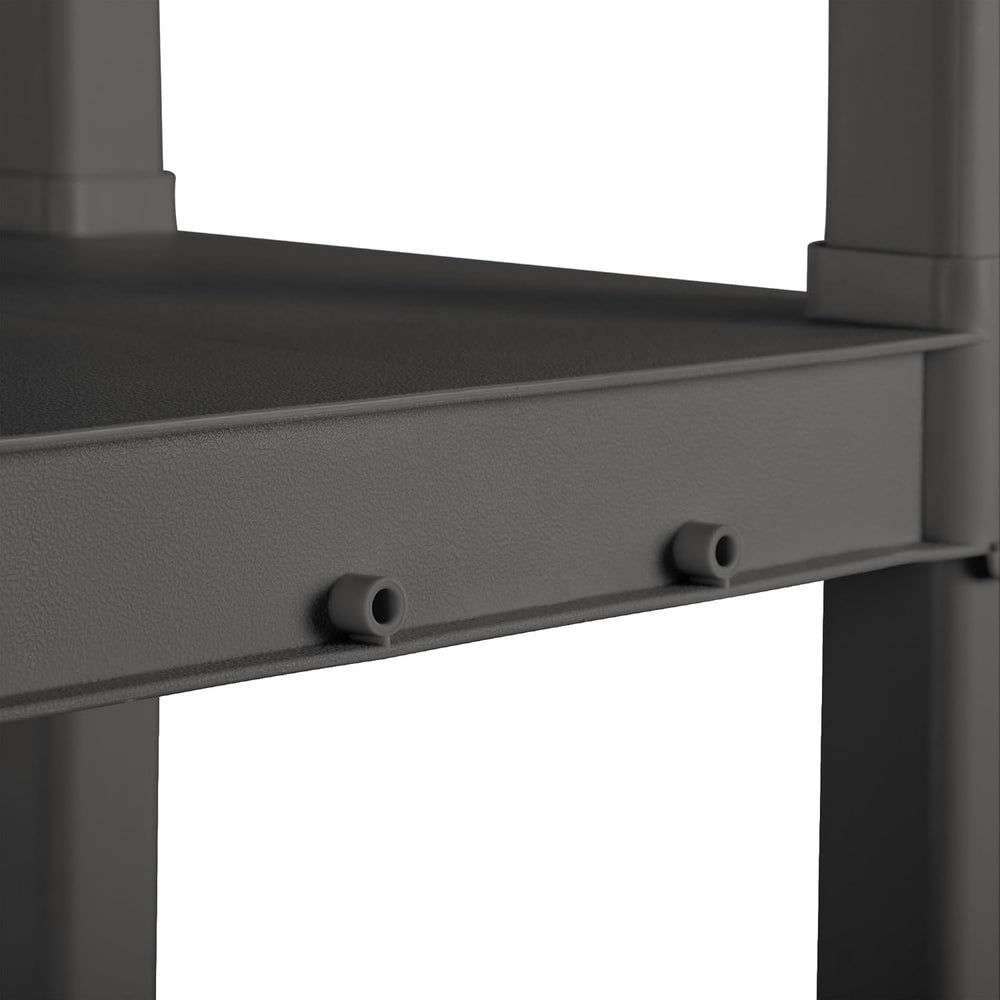 Sterilite 4 Shelf Unit, Heavy-Duty Plastic Utility Storage Rack, 3-Pack