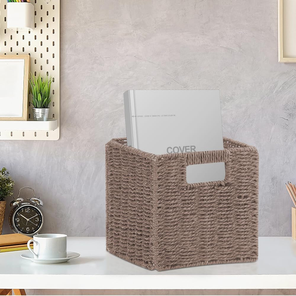 6 Pack 8.7 Inch Wicker Baskets