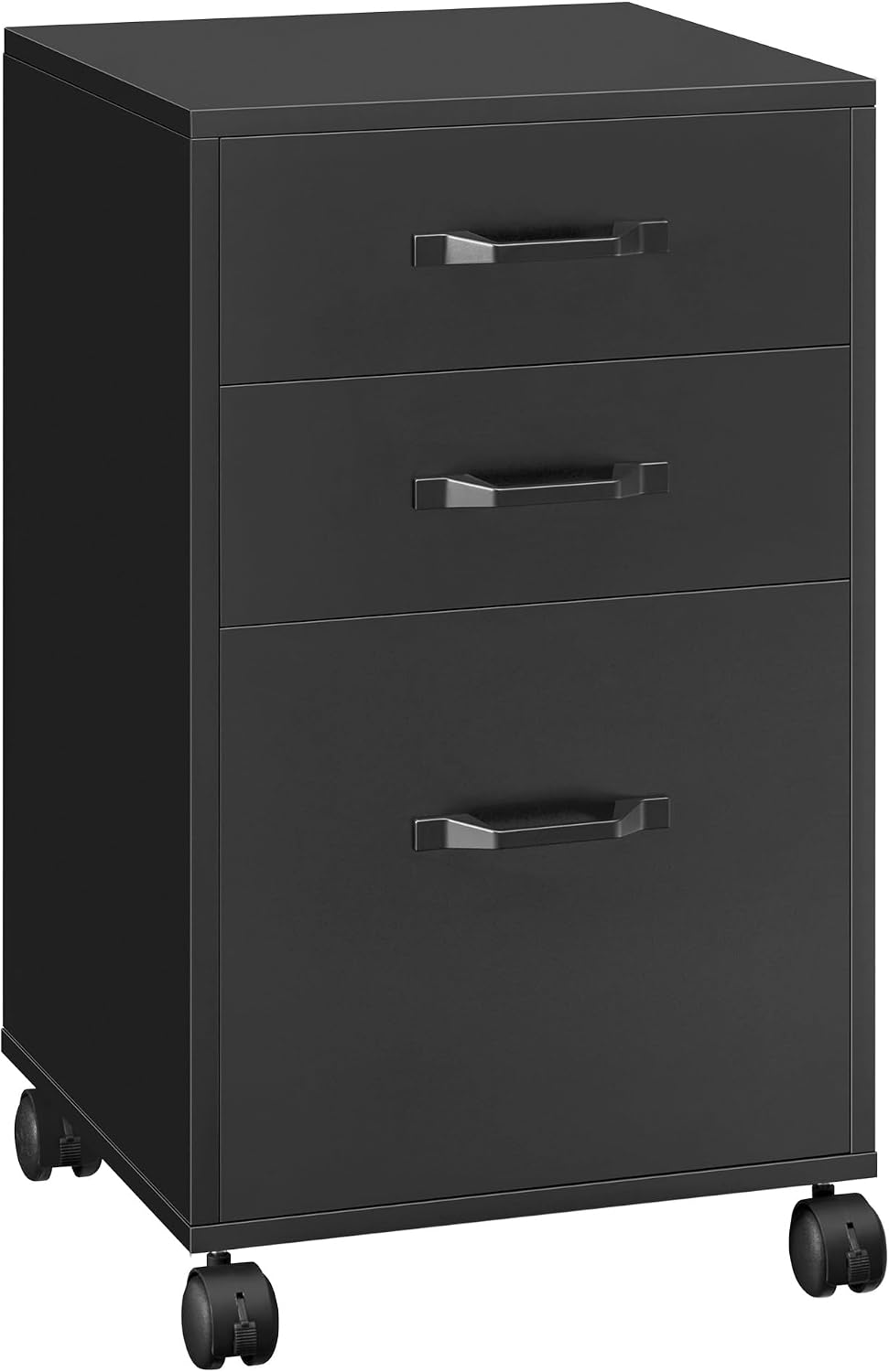 VASAGLE Mobile File Cabinet, 3 Drawers Filing Cabinet with Wheels