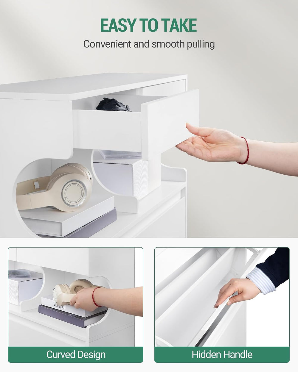 Hzuaneri Shoe Cabinet, Narrow Hidden Shoe Storage Cabinet for Entryway