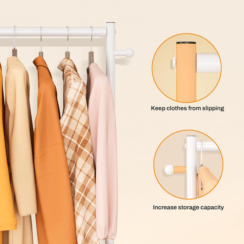 MISSLO Small Clothes Racks for Hanging Clothes Clothing Rack with Wheels 60&q...