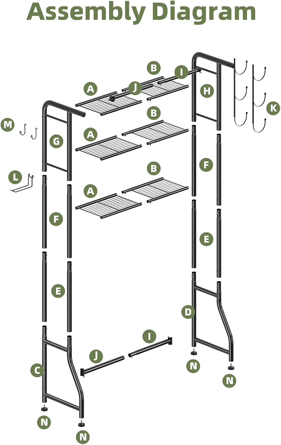 Simple Trending Over The Toilet Storage Cabinet, Metal Bathroom Shelf Organiz...
