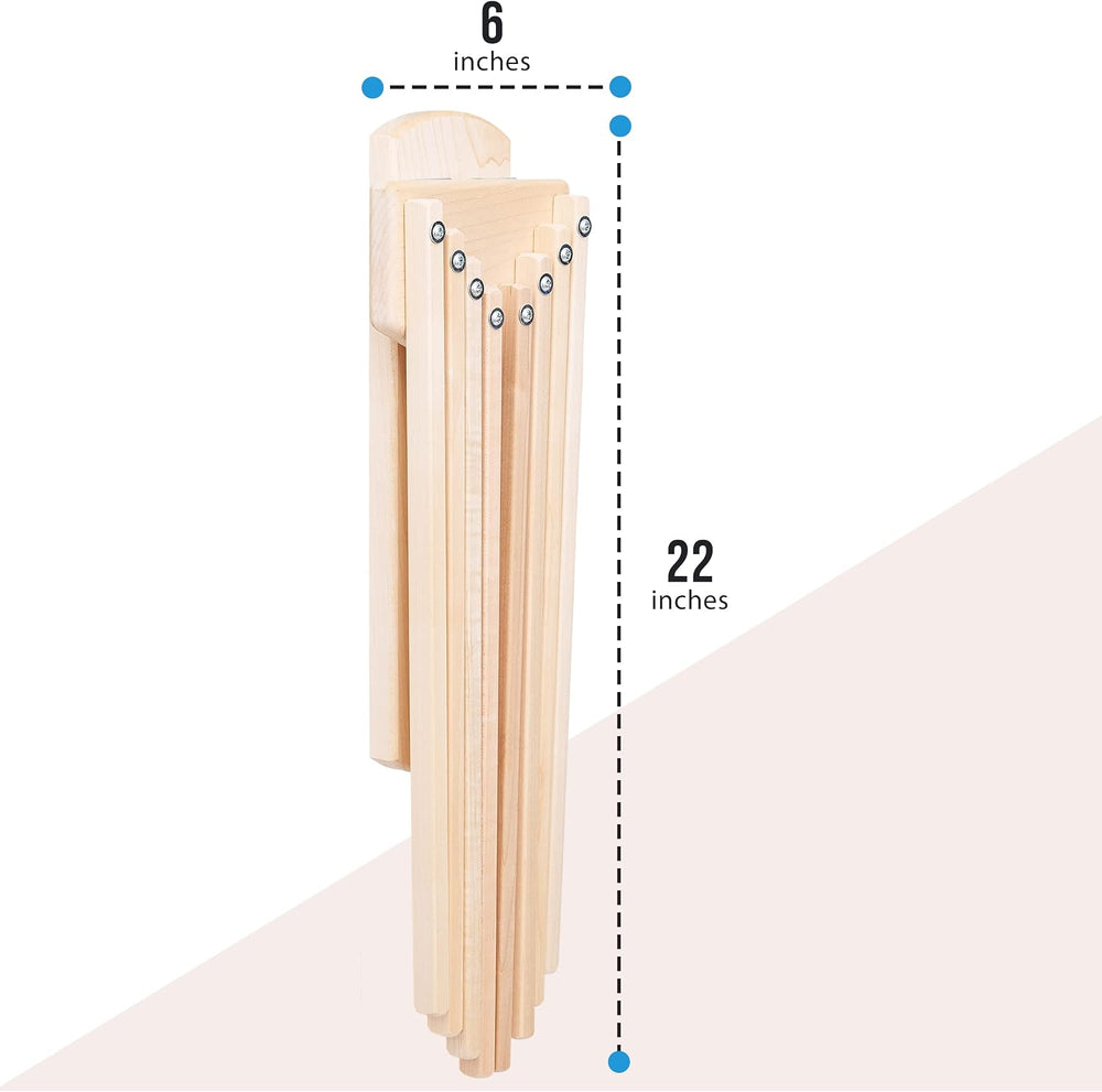 Wall Mounted Clothes Drying Rack - Heavy Duty, Collapsible Laundry Rack for D...