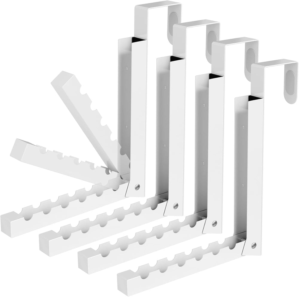 Over The Door Hooks 4 Pack,Over The Door Hanger Hook,Folding Over The Door Dr...