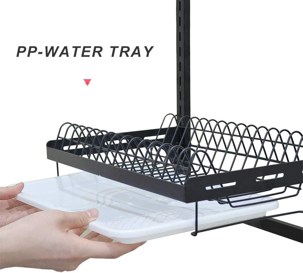 junyuan Kitchen Dish Rack,Hanging Dish Drying Rack Organizer Storage Shelf Ov...