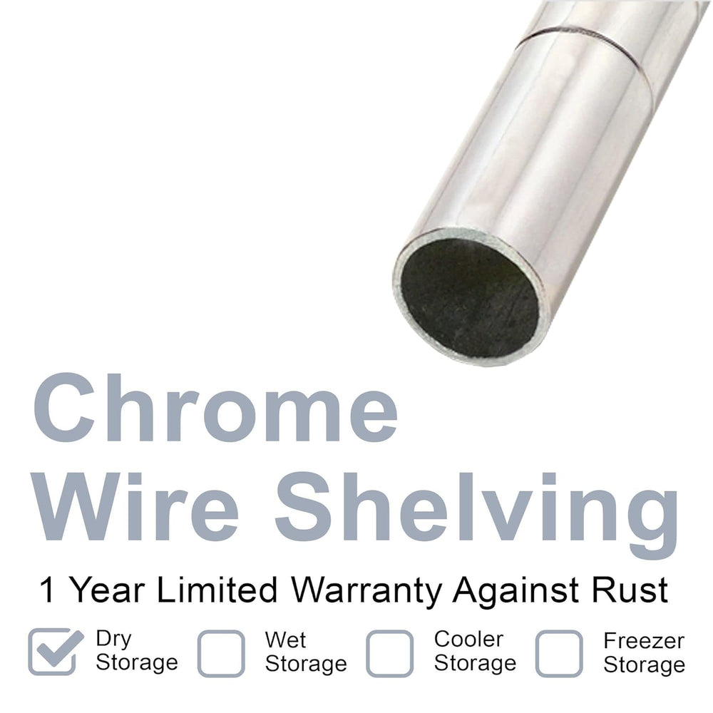 Nexel - 24" x 30" x 86", 5 Tier, NSF Listed Adjustable Wire Sh...