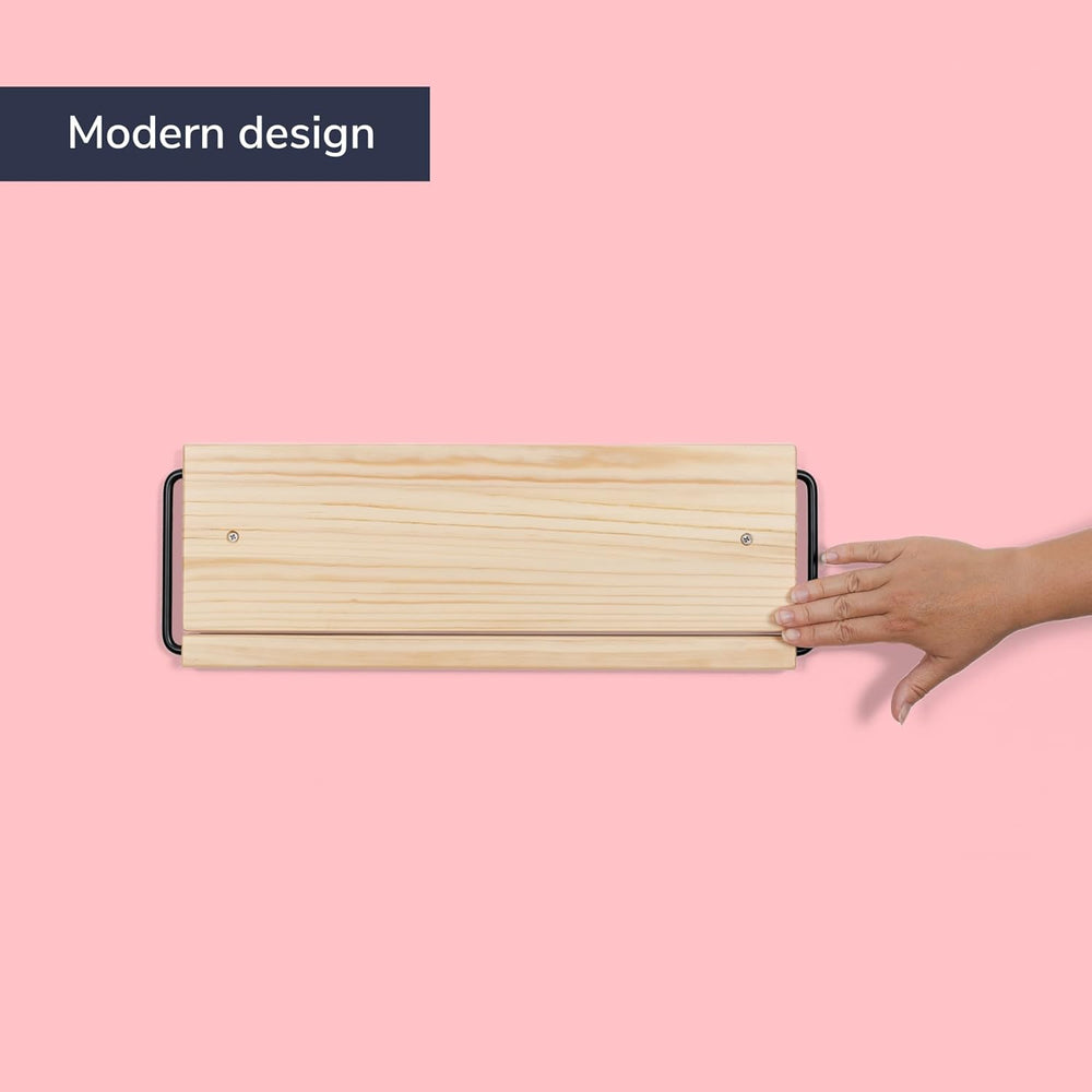 Wall Mounted Shoe Rack - A Wooden, Modern, Slim, and Small Shoe Storage Solut...