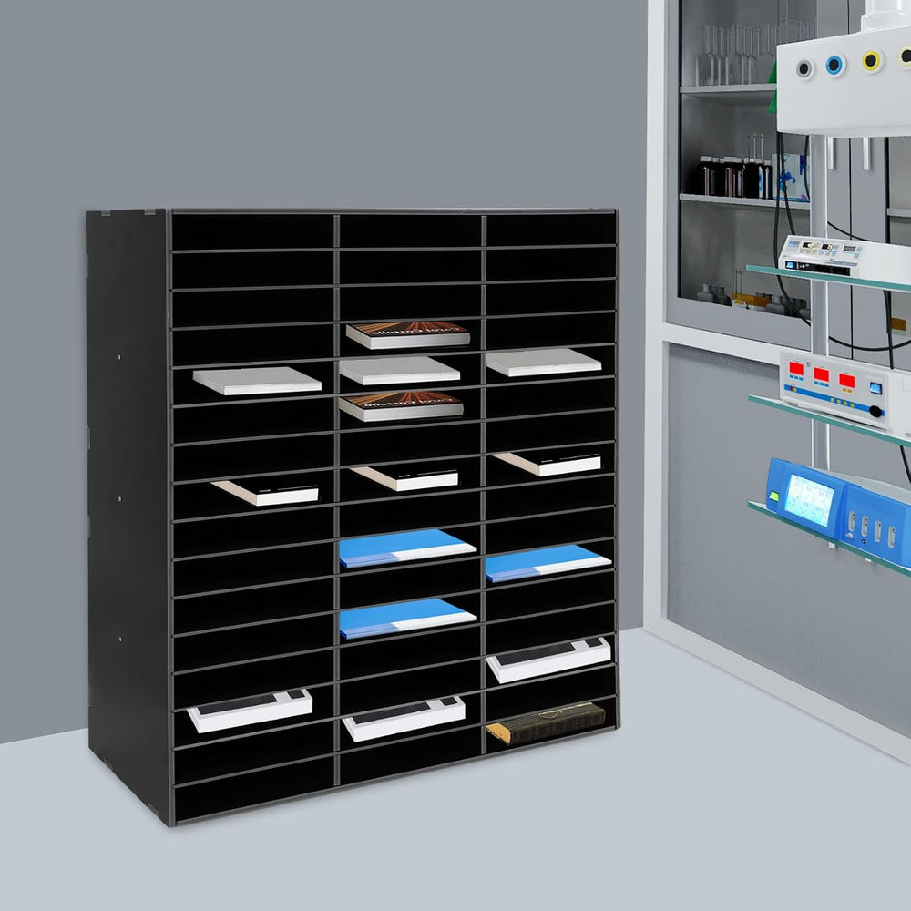 Literature Organizer,Desktop File Sorter Mail Center,Paper Storage Cabinet wi...