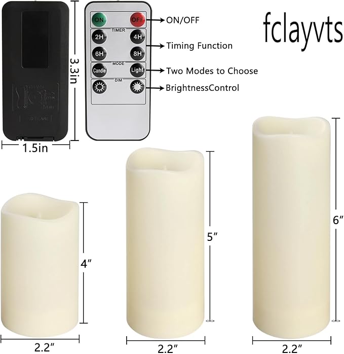 24-Pack LED Flameless Candles with Remote Control -Remote flameless Candles- ...