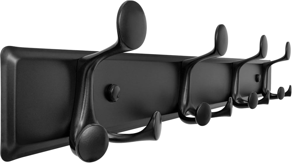 SKOLOO 12 Hooks Wall Mounted Coat Rack, 24 Inch Modern Coat Hanger for Entryw...