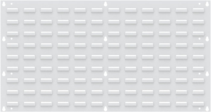 Akro-Mils 30636 Heavy Duty Wall Mount Garage Storage Steel Louvered Panel | Wall Storage Bin Hanging Organizer System for AkroBins, 36-Inch W x 19-Inch H, White, 4 Pack