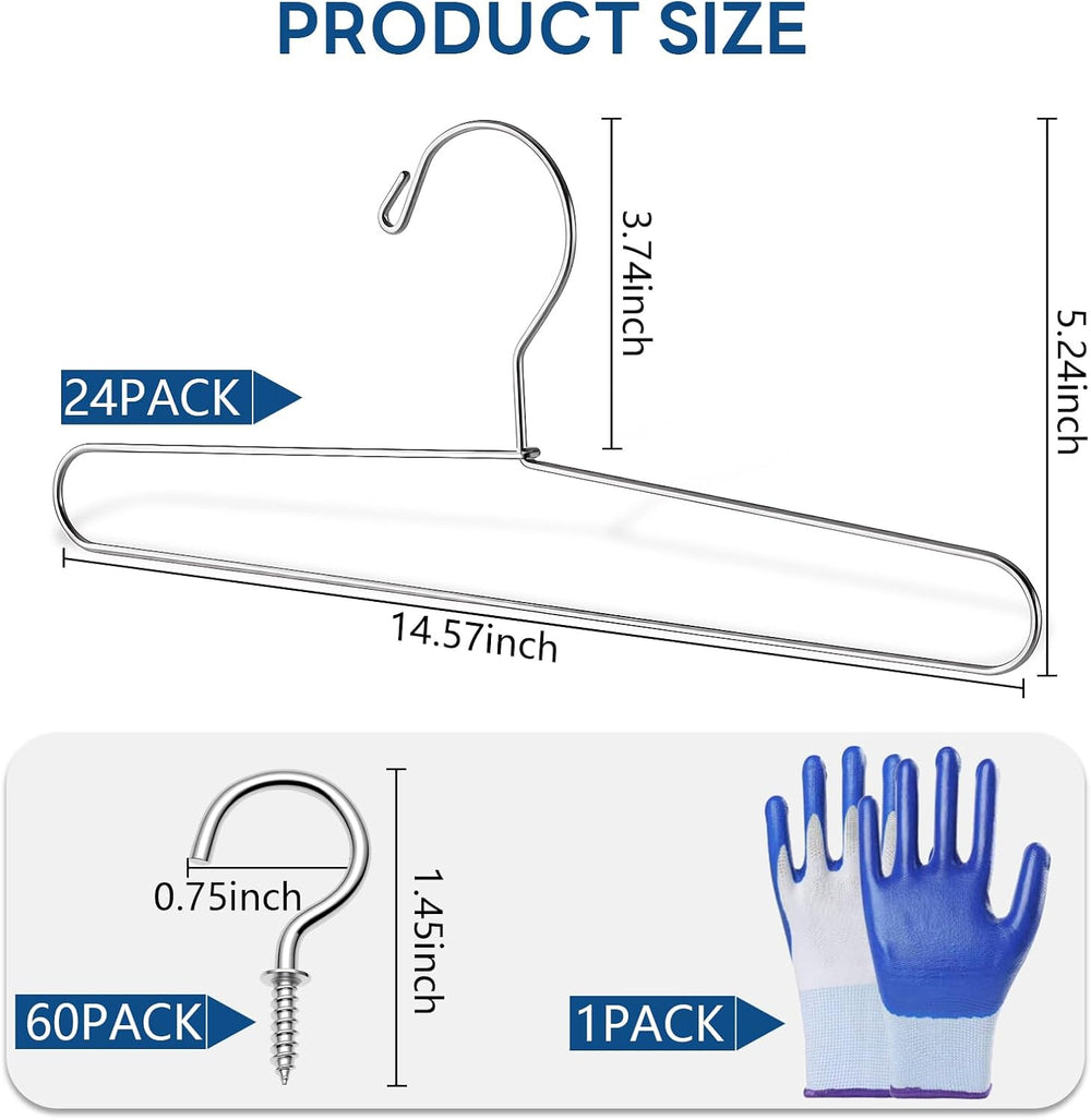 24 Pack Cabinet Door Painting Hanger, 14.57” x 5.24” Door Painting Brackets w...