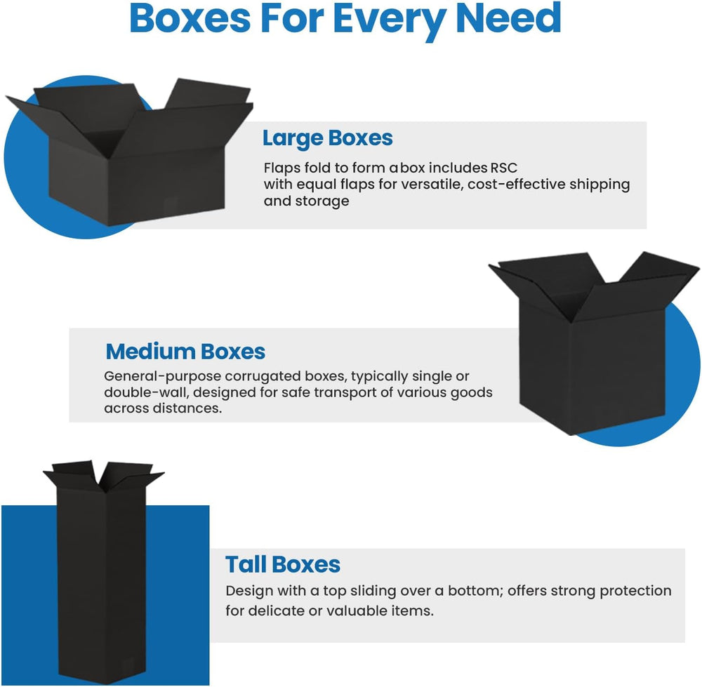 Ucanpack 8"L x6"W x6"H Cardboard Storage Box, 25 Pcs Large Mov...