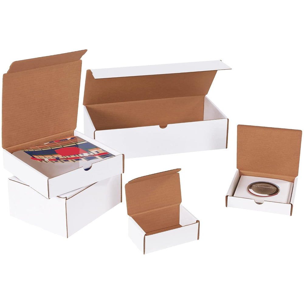BOX USA BM10104 10"L x 10"W x 4"H, White (Pack of 50)