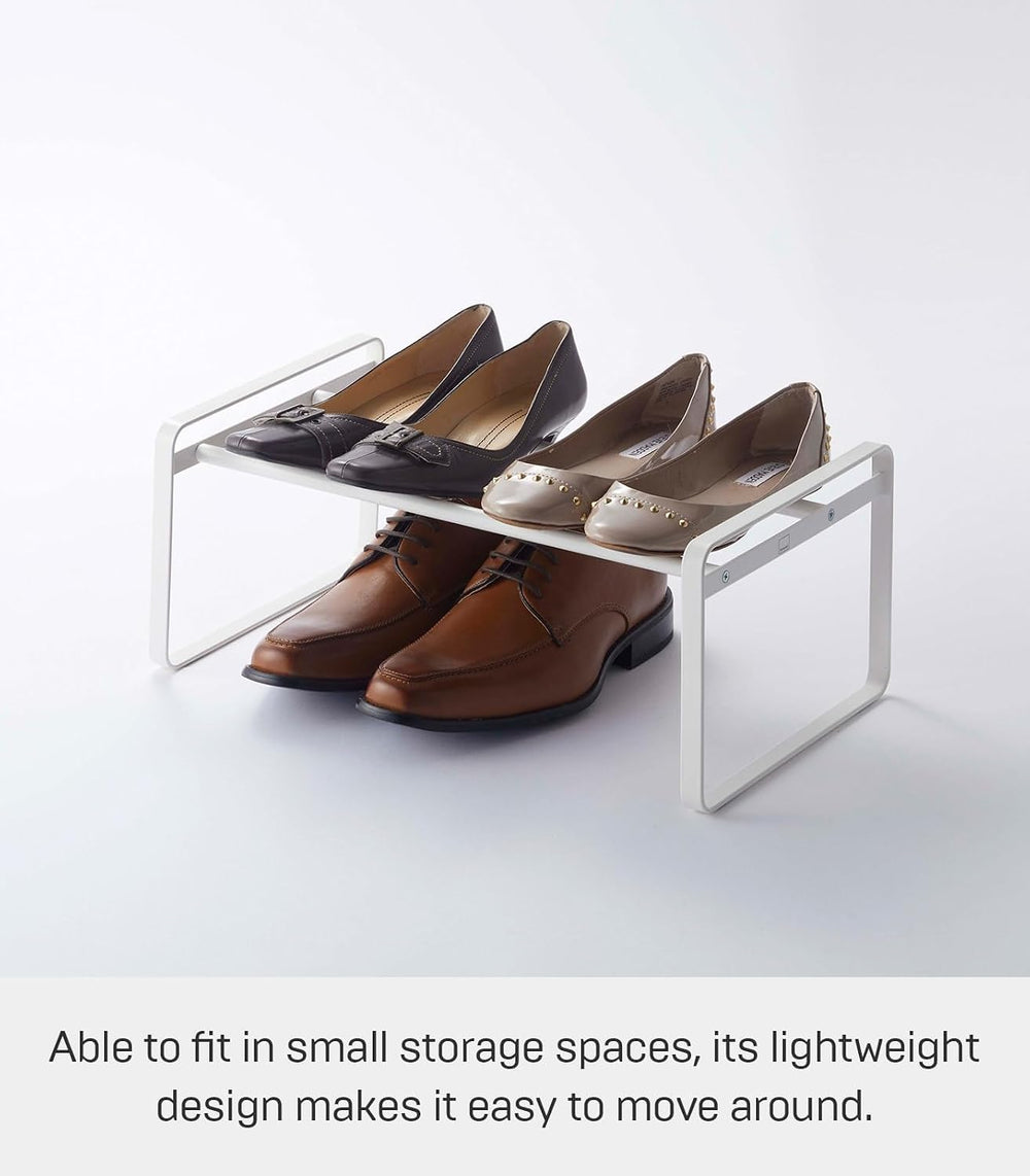 YAMAZAKI Home Frame Adjustable Shoe Rack - Spacesaving Storage Solution, 7&qu...