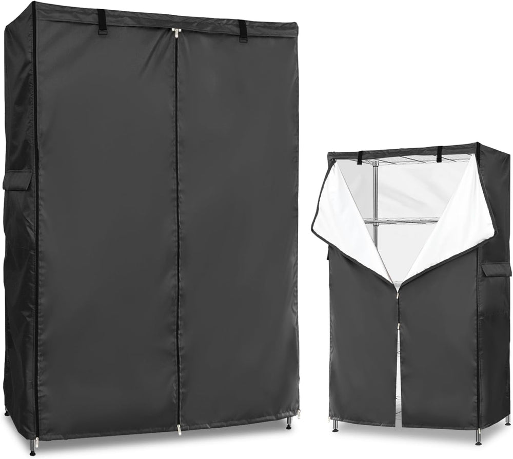 Wire Rack Covers,Heavy Duty 600D Dustproof Waterproof Storage Rack Covers for...