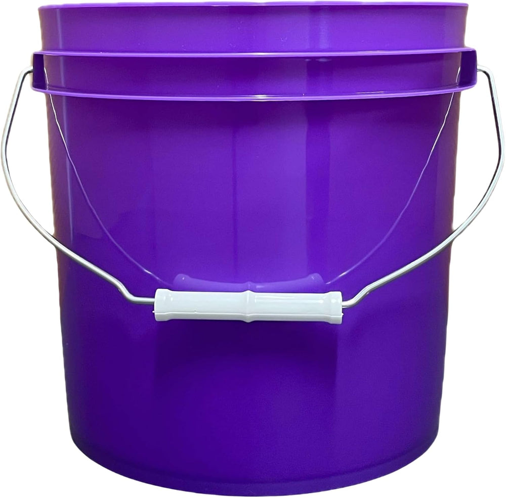 House Naturals 2 Gallon Purple Food Grade BPA Free Made in USA Bucket with Sc...
