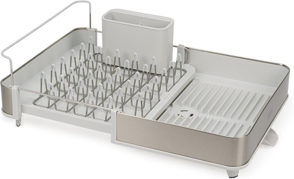 Joseph Joseph Extend Steel Expandable Dish Drying Rack with Removable Cutlery...