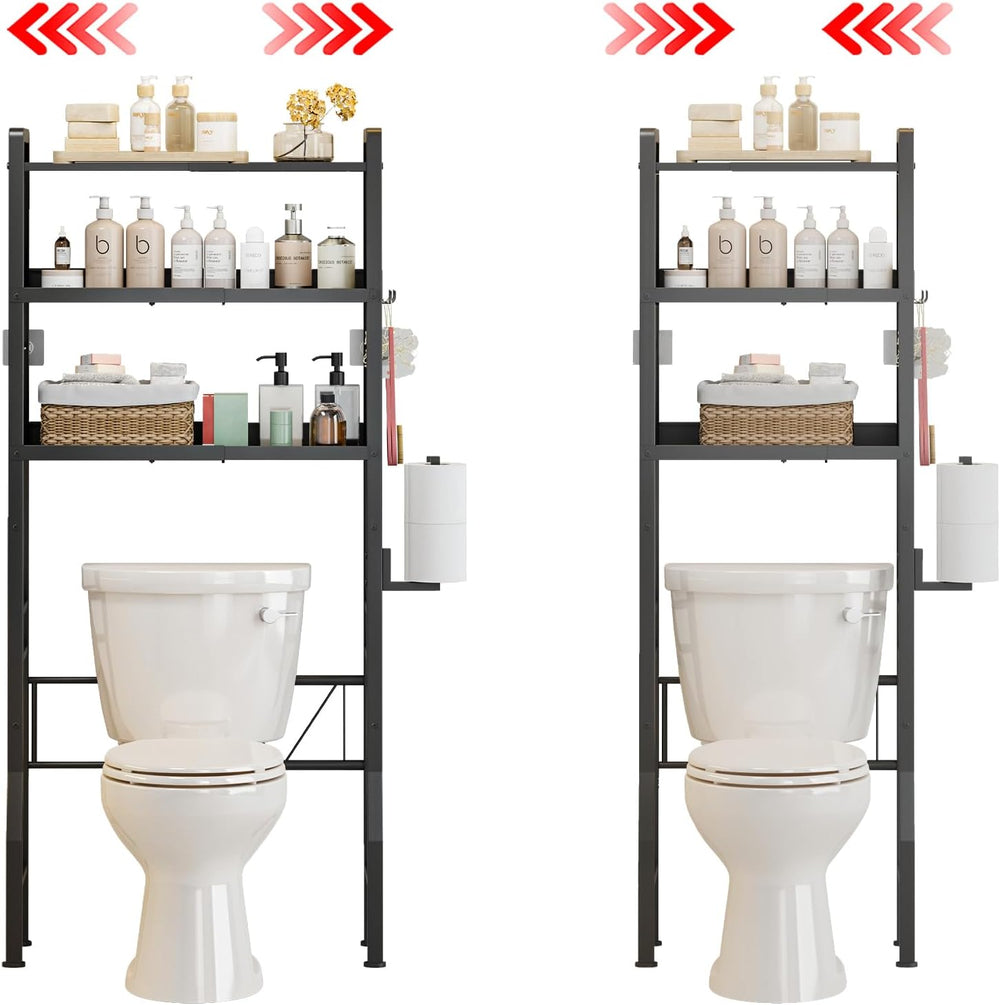 Over the Toilet Storage Shelf 3-Tier Adjustable Bathroom Organizers and Stora...