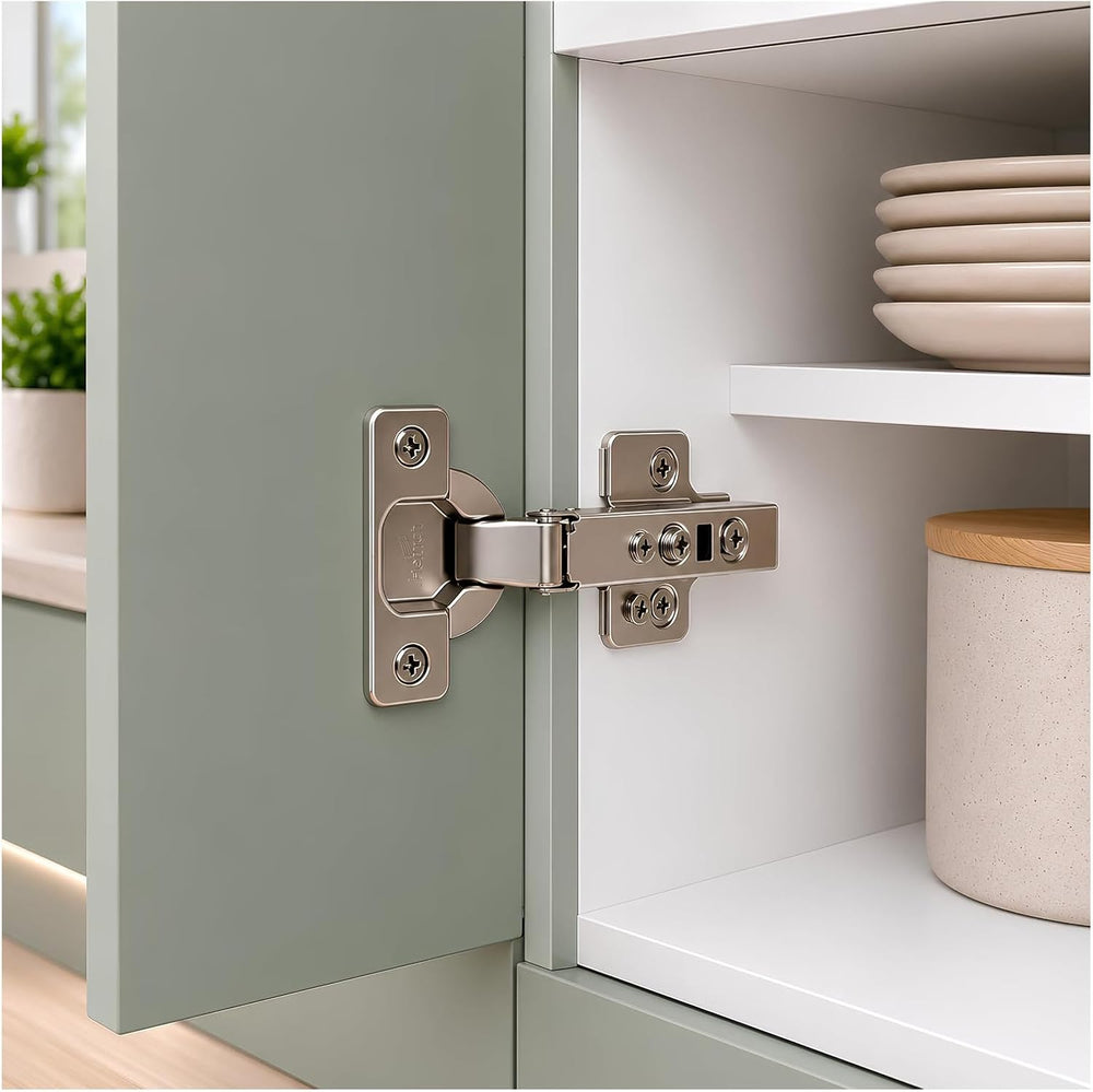 Berta, 40-Pack Full Overlay 110° Soft-Close Frameless Cabinet Hinges