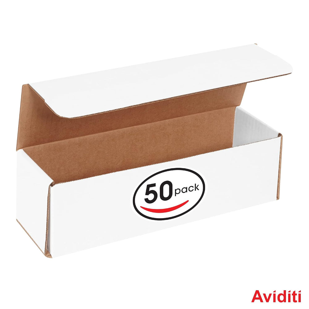 BOX USA White Corrugated Cardboard Mailing Boxes, 11 1/2" x 3 1/2" ...