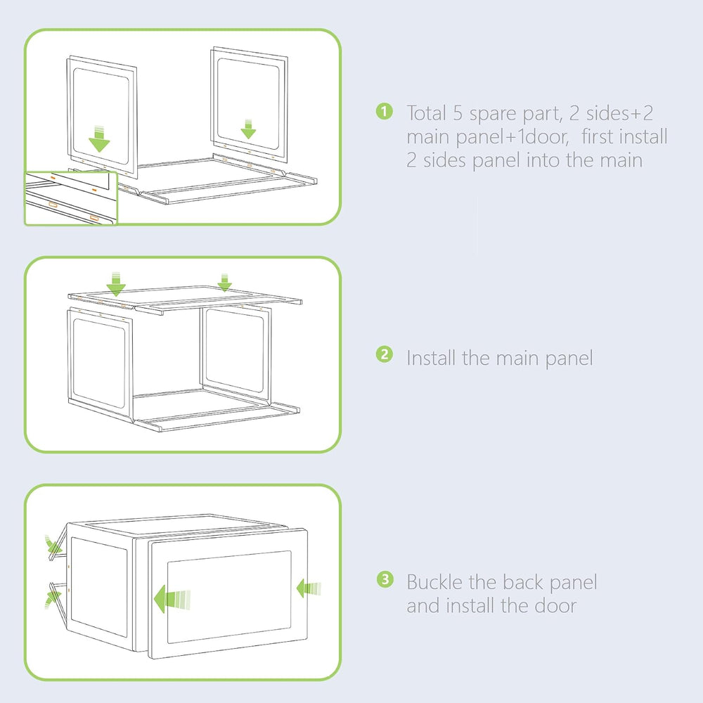 8 Pack XL Shoe Storage Box Organizer,Drop Side Large Shoe Boxes Clear Plastic...