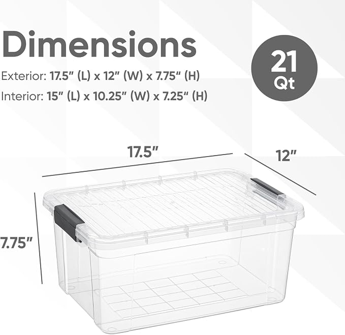Superio Clear Storage Boxes