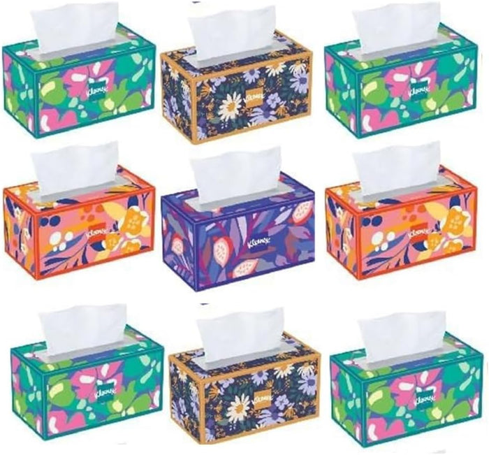 Trusted Care Facial Tissues, 2-Ply, Soft & Absorbent, 9 Big Boxes, 230 Tissues per Box (2,070 Total Count), Packaging May Vary
