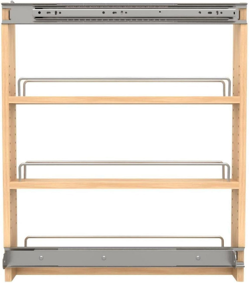 Rev-A-Shelf 448-BSKS-3C Wood Classics 3" W Base Cabinet Pull Out Organiz...