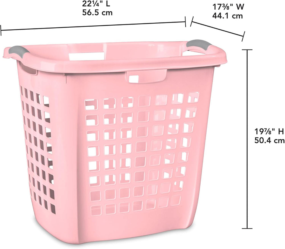 Sterilite 4-Pack Ultra Easy Carry Laundry Basket, Plastic Clothes Hamper Bin ...