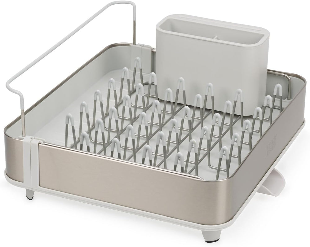 Joseph Joseph Extend Steel Expandable Dish Drying Rack with Removable Cutlery...