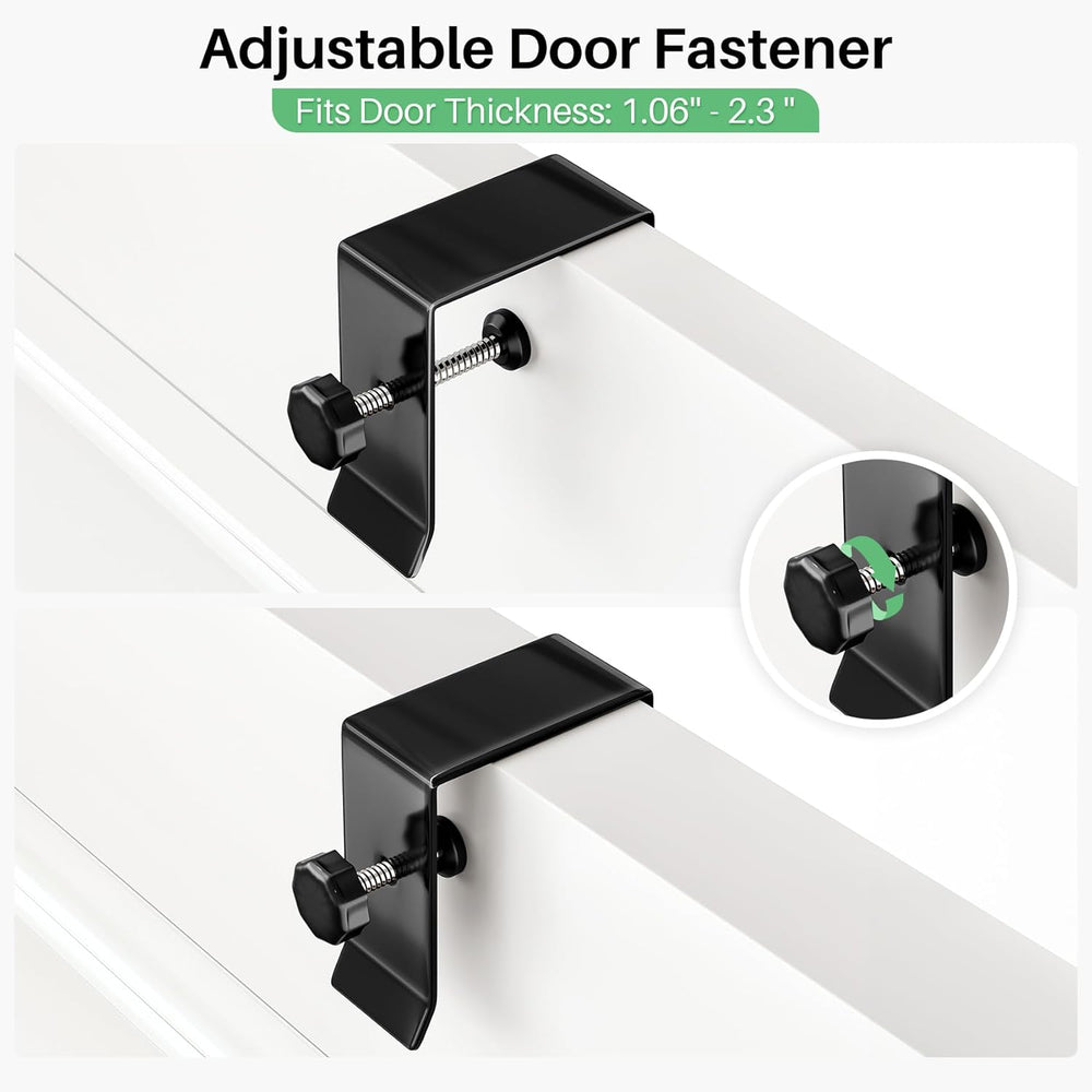 SNTD 8 Tiers Over the Door Organizer, 17" W x 6" D x 69" H, Black