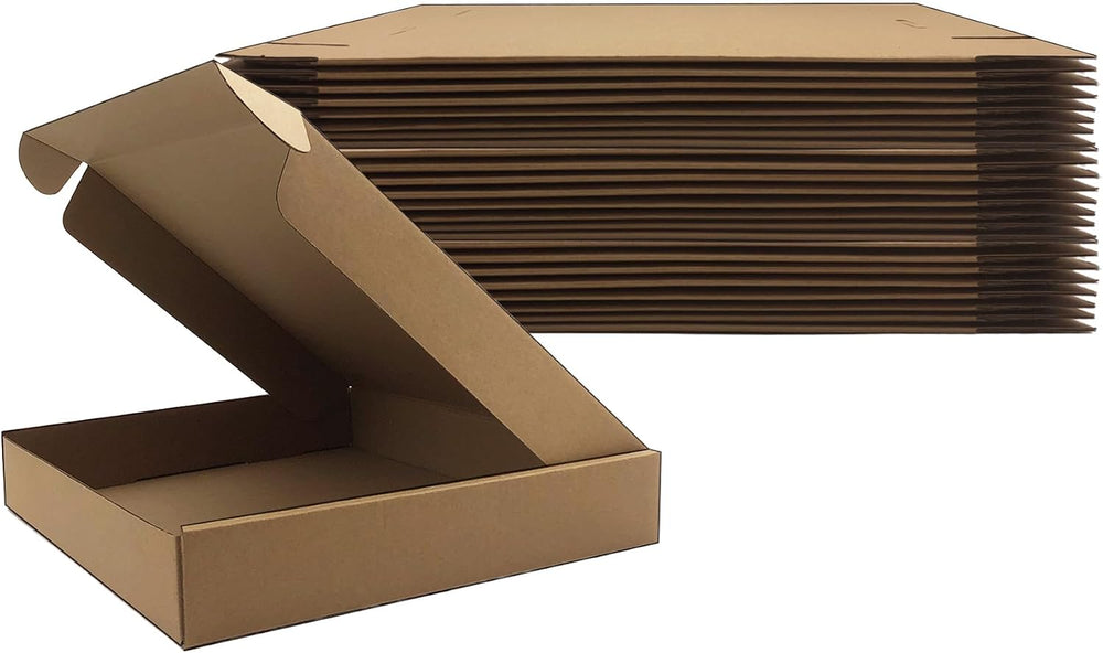 13x11x2 inches Shipping Boxes Set of 24, Brown Corrugated Packaging Mailers