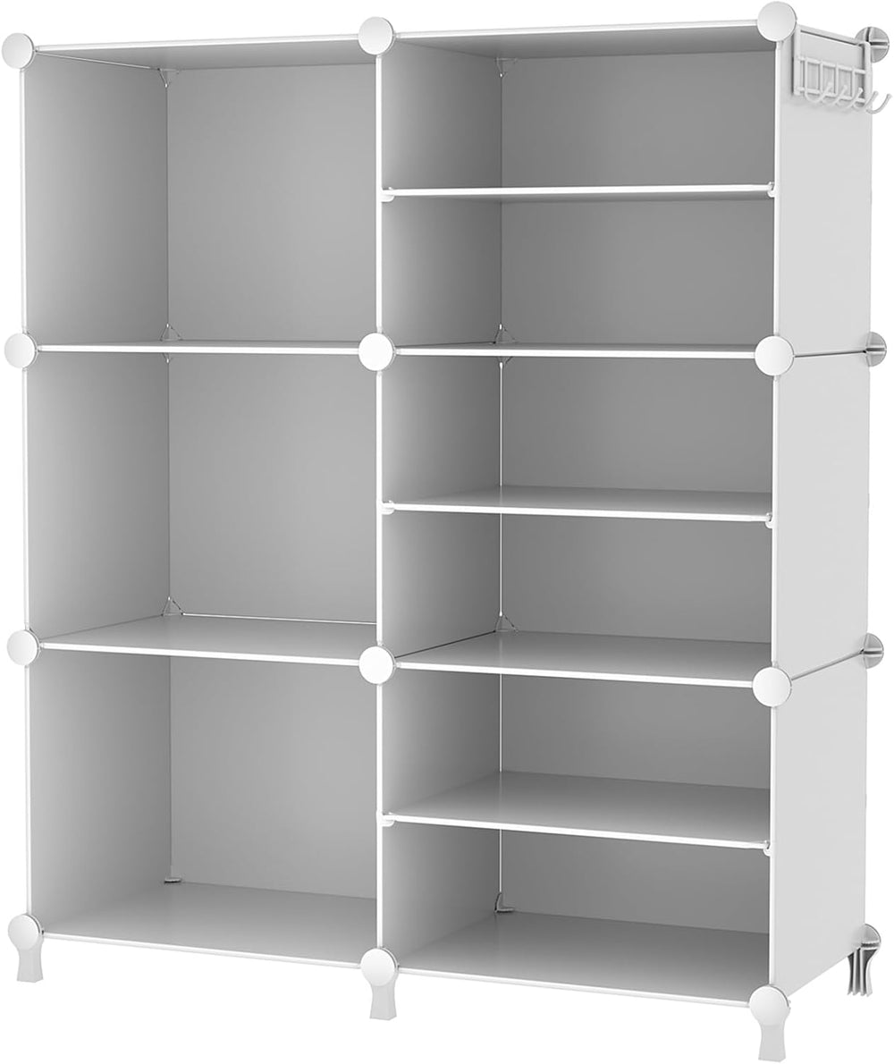 AWTATOS 6 Cube Closet Organizer Storage Shelves, White