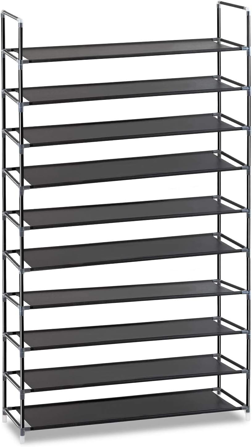 10 Tiers Shoe Rack Non-Woven Fabric Shoe Organizer, Shoe Storage Tower Cabine...