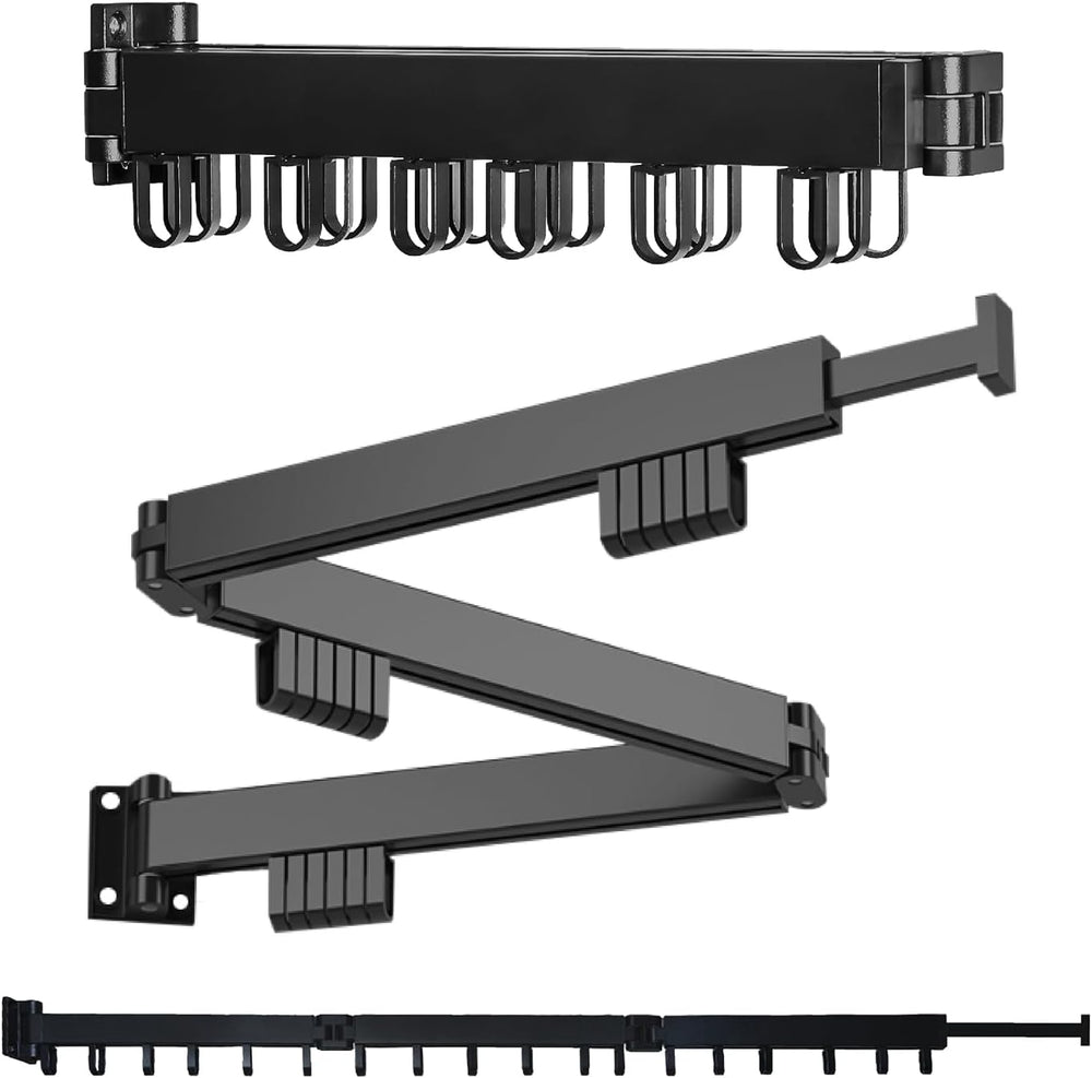 Foldable Wall Mounted Clothes Drying Rack – Heavy Duty Collapsible Laundry Ra...