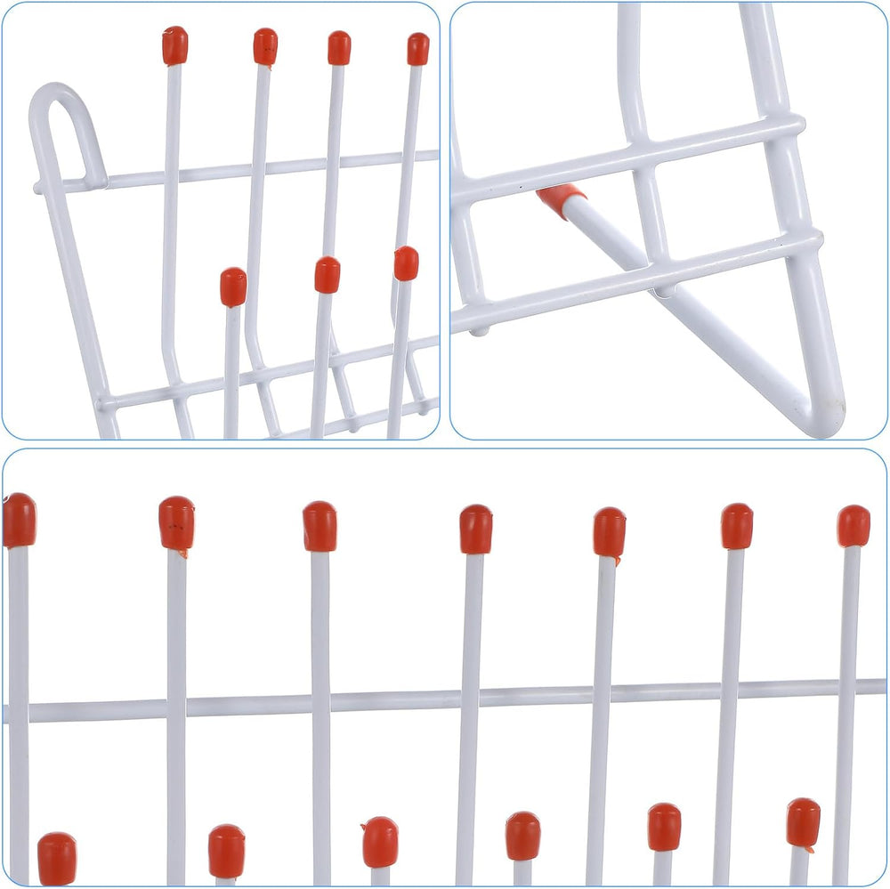 Laboratory Beaker Drying Rack 24-Position Test Tube Draining Holder 11.81X11....
