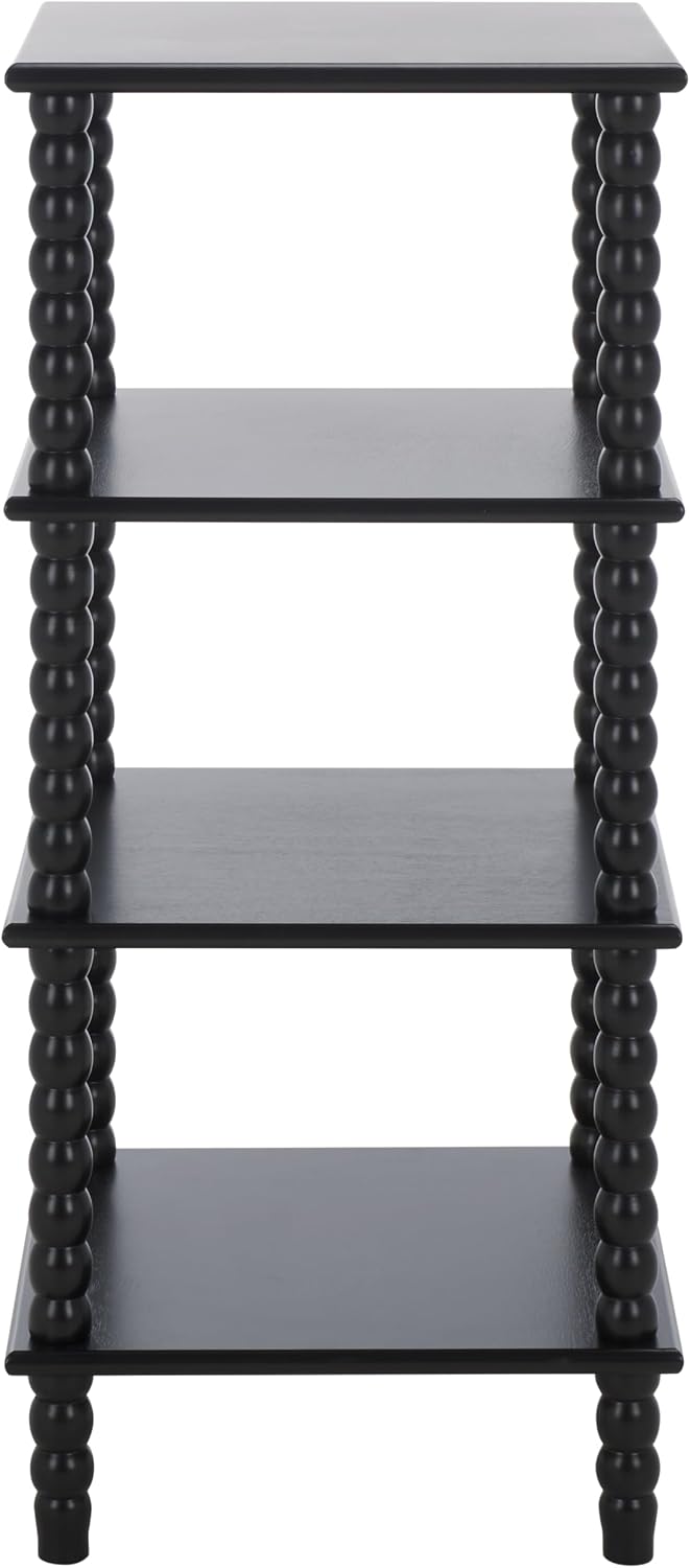 SAFAVIEH Home Collection Dilyn Matte Black 4-Tier Shelving Unit Etagere Books...