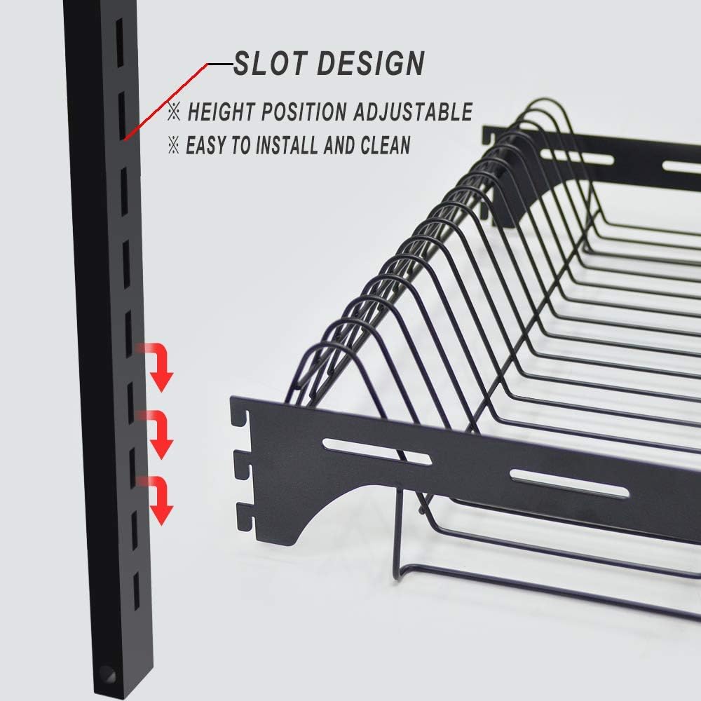 junyuan Kitchen Dish Rack,Hanging Dish Drying Rack Organizer Storage Shelf Ov...