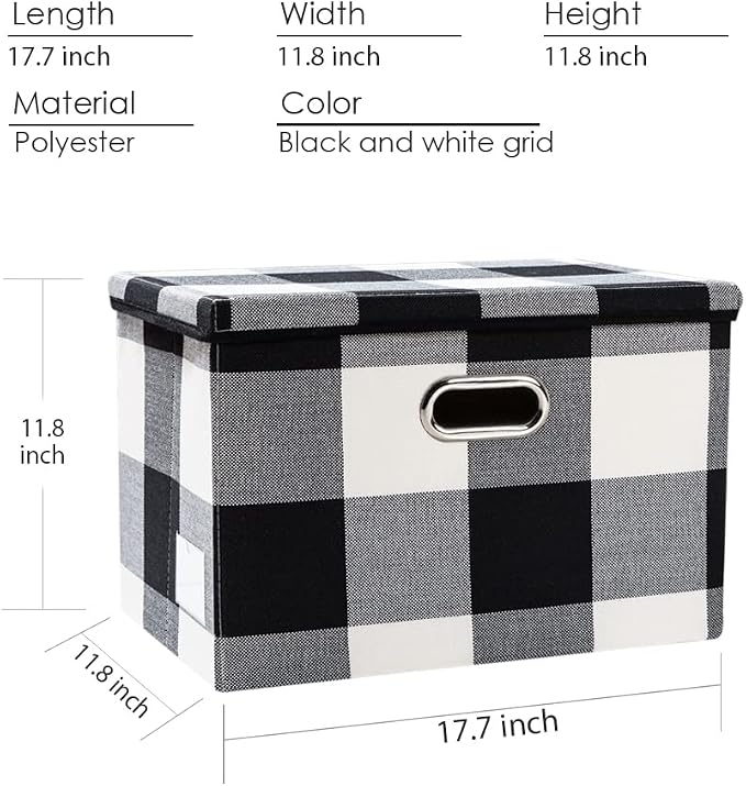 PRANDOM Large Collapsible Storage Bins