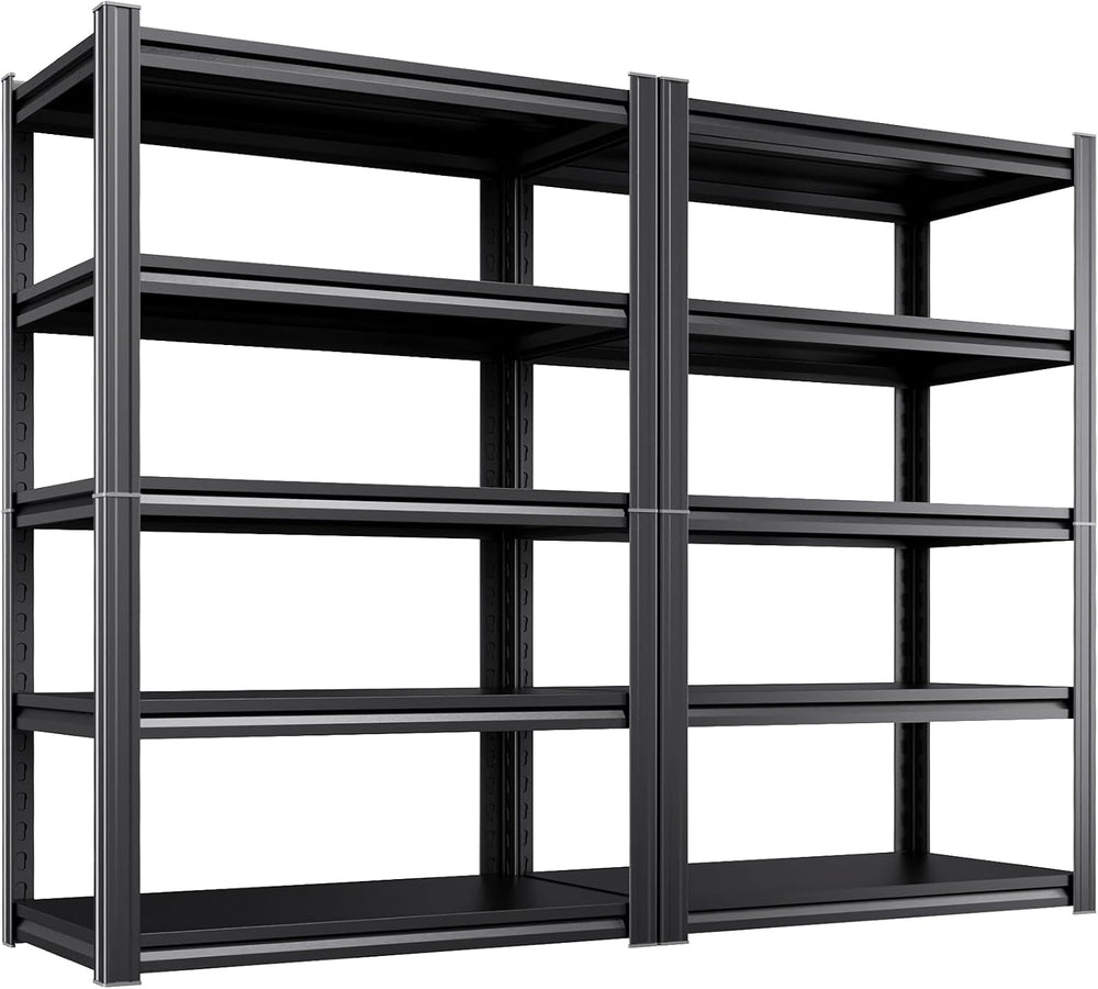 Set of 2 Heavy Duty Garage Shelving Unit, 71.2" H x 35.4" W x 16&qu...